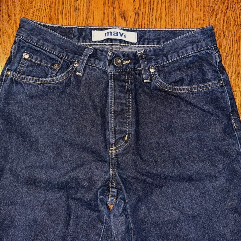 High Rise Dark Wash Flare Jeans MaviJeanswear 100% cotton F28x34